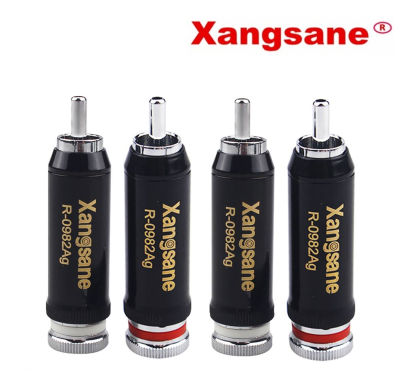 ของแท้100% หัว RCA Xangsane รุ่น 0982Ag ทองแดงชุบโรเดี่ยม ราคาต่อ1แพ็ค (4หัว) / ร้าน All Cable