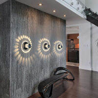 LED Spiral Hole Wall Light 7 Colors With RGB Remote Control Suitable For Hall K Bar Home Decoration Art Wall Lamp