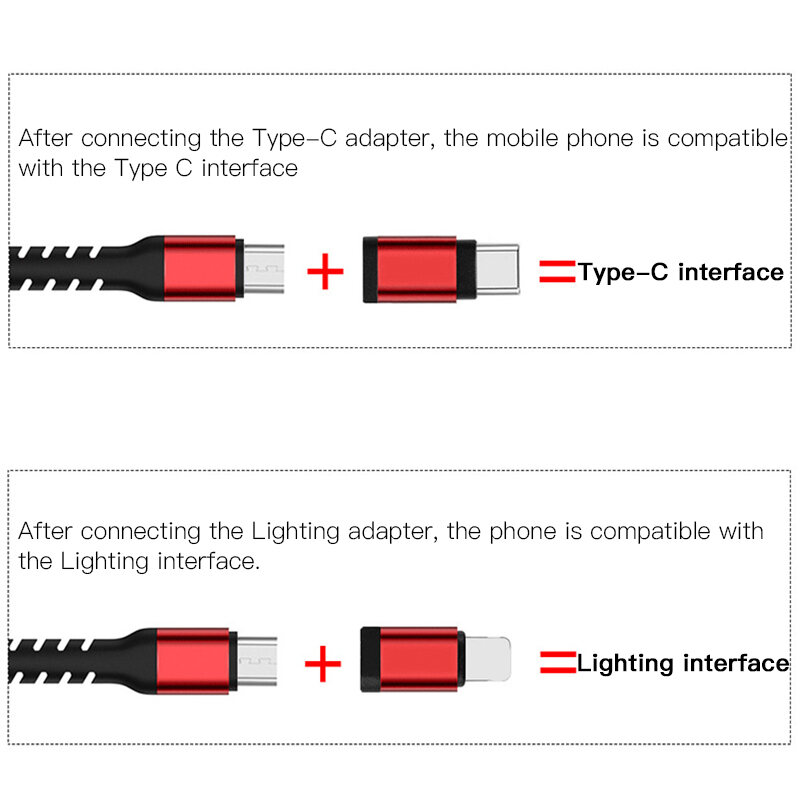 3 Dalam 1 Telefon untuk Hdmi Kabel Mirroring Skrin Telefon Bimbit untuk Tv hd Yang Serasi Projektor Tv Audio Video Adapter Penukar Resousi 1080P untuk Saya/Telefon Saya/Pad dan Android peranti