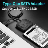 【Hot-Selling】 lswidq USB 3.1 Type C ถึง2.5อะแดปเตอร์สายแปลงสาย3.5นิ้ว SATA III HDD SSD เคเบิ้ลแปลงภายนอกสำหรับ HDD SSDData โอน