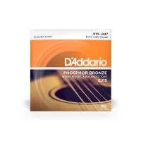 สายกีตาร์โปร่ง เบอร์ 10 D’Addario EJ15 Phosphor Bronze Extra Light 010-047