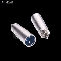 3 Pin XLR Male Plug to Male RCA Phono Socket Mic Cable Mixer Audio Adapter