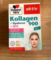 German Double Heart Collagen Coenzyme Q10 Shrink Pores Vitamin VC Oral Hyaluronic Acid Hydrating Tablets 30 Tablets