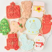 Embosser Mold New Year Cookie Press Biscuits Cutter Fondant Decorating Tools Baking Accessories