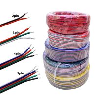 1M 5M 10M 20M 100M 2Pin 3Pin 4Pin 5Pin 22AWG Electric Extension Wire Cable Tinned copper PVC insulated wire for LED Strip Light