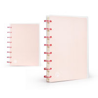 FOLIO X TO NOTE : RULED A5 PINK สมุดโน้ตแบบมีเส้น สามารถดึงกระดาษออกหรือเข้าเล่ม จัดหน้าได้อิสระ