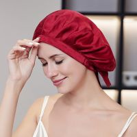 ☽❁✻ 100 Silk Bonnet For Women Mulberry Silk Turban For Hair Sleeping Night Cap Hair Loss Sleep Natual Pure Silk Hair Wrap Headwrap