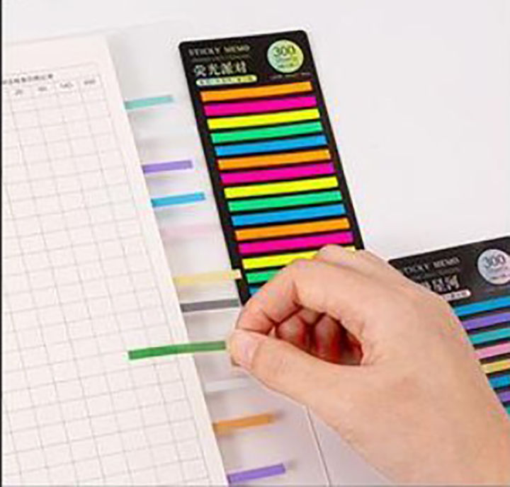 sticky-note-memorize-words-color-thin-translucent-index-sticker-thin-translucent-index-sticker-long-fluorescent-label