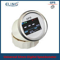 ELING LCD Digital GPS Speedometer 52มม. ความเร็ว0-999 Kmh MPH Knots ปรับระยะทางทั้งหมดสำหรับ Auto Moto เรือ A 12V 24V