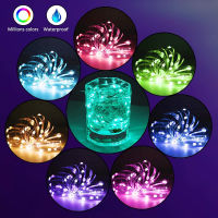 RGB Color Bluetooth Festoon String Fairy Light Christmas Tree Decor Christmas Light Garland New Year Home Holiday Lighting