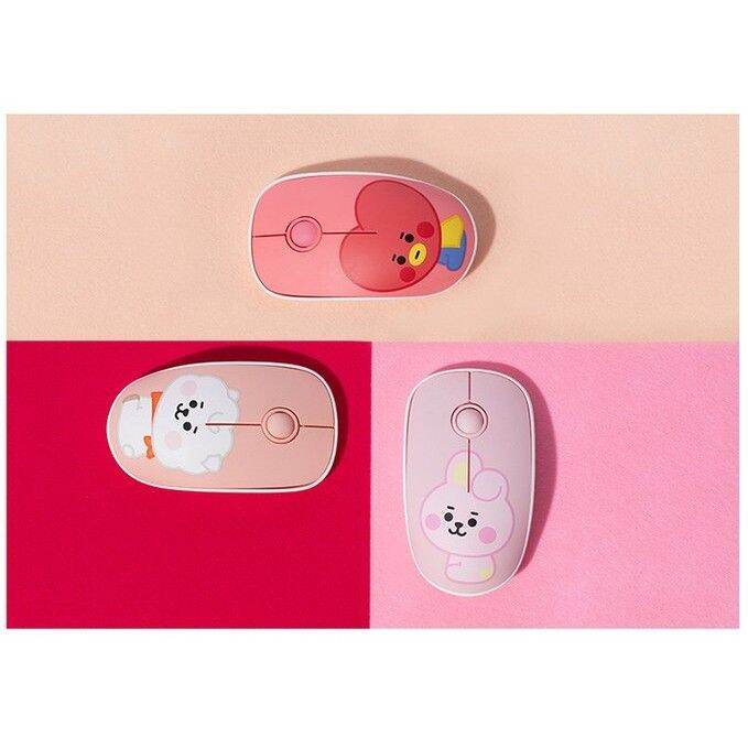 bt21-baby-wireless-silent-mouse-7-types-tata-rj-chimmy-cooky-linefriends-x-royche-korea