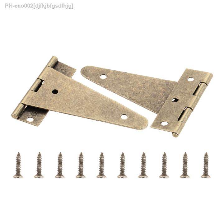 cc-2pcs-t-shape-metal-hinges-w-screw-flat-hardware-antique-10cm-wood-jewelry-cabinet-door