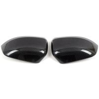 Car Carbon Fiber Rearview Side Glass Mirror Cover Trim Frame for Dodge Durango 2011-2022