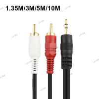 1.35M 3M 5M 10M 3.5mm Jack to AV 2 RCA Male Extend Cable Connector For Phone TV AUX Computer PC Speakers Music Audio YB8TH