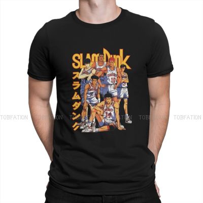 Slamdunk Team Tshirt Top Graphic Men Classic Punk Summer MenS Clothing Cotton Harajuku T Shirt 【Size S-4XL-5XL-6XL】