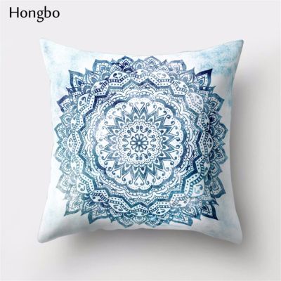 Hongbo 1 Pcs Mandala Pillowcase Datura Polyester Bohemian Throw Pillow Cover Home Decor