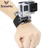 Snowhu Gopro Hero 8 7 6 5 4 3อุปกรณ์เสริมสีดำยืดหยุ่นได้ติดตั้งสายรัดข้อมือฮีโร่สำหรับ Go Pro Gp93 8 Sj4000