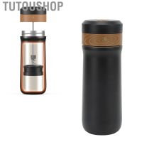 ~ Tutoushop Travel French Press Coffee Maker Portable Pot Thermal Insulation for Commute