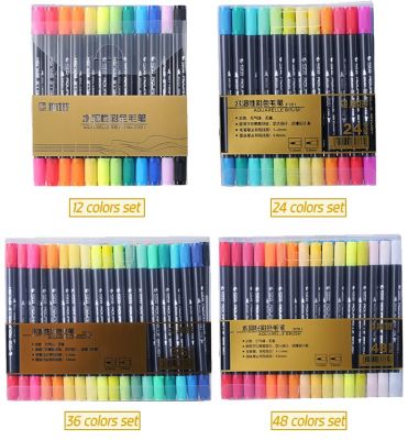 STA 3110 80 Colors Double-headed Water Solubility Colored Brush Marker Calligraphy Sketch Painting pen For Design Art Supplies