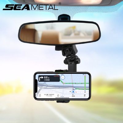 Car Phone Holder Mount Rearview Mirror Bracket Universal Multifunctional Car Mobile Phone Holder Car Cell Phone GPS Support