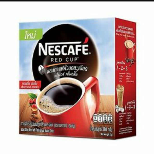 Nescafe Redcup Instant coffee 380 g. เนสกาแฟเรดคัพกาแฟสำเร็จรูป 380 กรัม