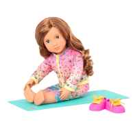 Our Generation DOLL W/ YOGA OUTFIT &amp; MAT, LUCY GRACE BD31184Z