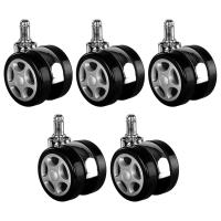 5pcs Universal Mute Caster Office Chairs Nylon Replacement Swivel Rubber Rollers Wheels Furniture Hardware Furniture Protectors Replacement Parts