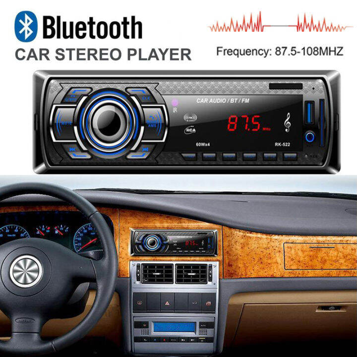 Car Stereo Receivers 1 din Car Audio Radio Player Bluetooth Stereo Car