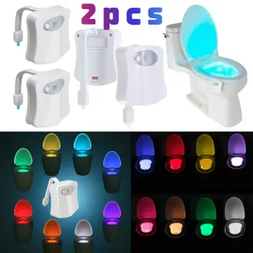 Smart Motion Sensor Lights 8 Color Waterproof Toilet Seat LED Night Light  For Toilet Bowl Backlight Bathroom Washroom Lighting