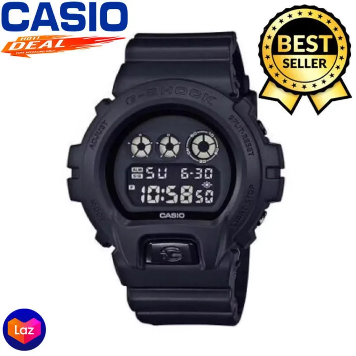 Casio Dw6900 Matte Waterproof All Black Digital Sport Watch For Men And Womenwith Box Lazada Ph 1439