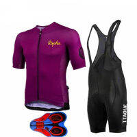 ทางออกโรงงาน Ropa Ciclismo Rapha ผู้ชายลำลองแขนสั้นเสื้อเจอร์ซีย์ขี่จักรยานชุดแผ่นเจลจักรยานเสือหมอบจักรยานเอี๊ยมกางเกงขาสั้นชุดแข่งดาวน์ฮิลล์เสื้อขี่จักรยานเจอร์ซีย์ภูเขา Sportwear เสื้อผ้า