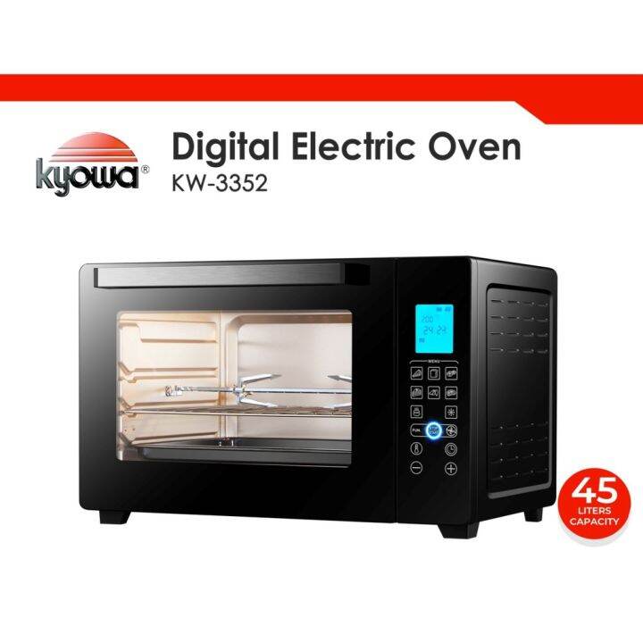 ♩Kyowa Electric Oven Digital 45 liters Black KW3352 Lazada PH