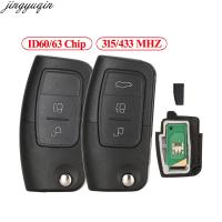 Fkam jingzwiin REMOTE Car Key ALARM 4D6063ชิป315433 MHz สำหรับ Ford 2013-2017 Fiesta forcus 2 3 C-MAX Mondeo Ka 23ปุ่ม lamcii