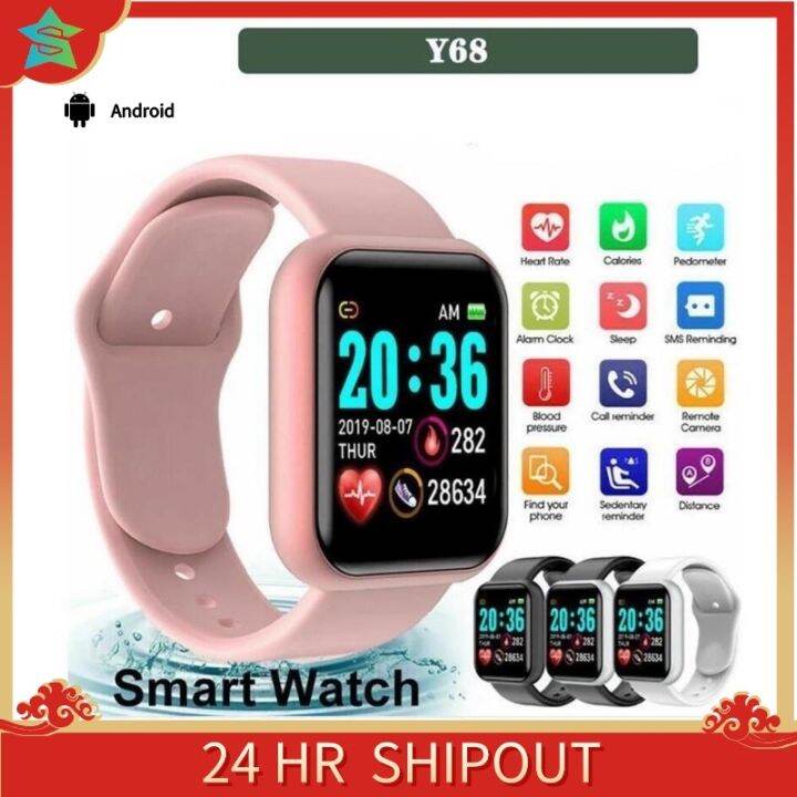 New 2023 Y68 Smart Watch Smart Bracelet Fitness Tracker Smart Band