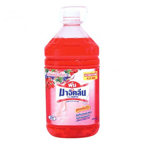 BARI มาจิคลีน ผลิตภัณฑ์ทำความสะอาดพื้น เบอร์รีอโรมา 5200 มล. สำหรับพื้นสีแดง