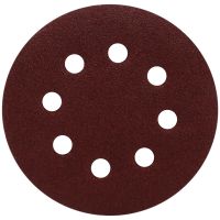 50 pcs 5 inch 8 Hole 80 Grit Mix Sanding Disc Random Orbit Sandpaper Buckle Sander