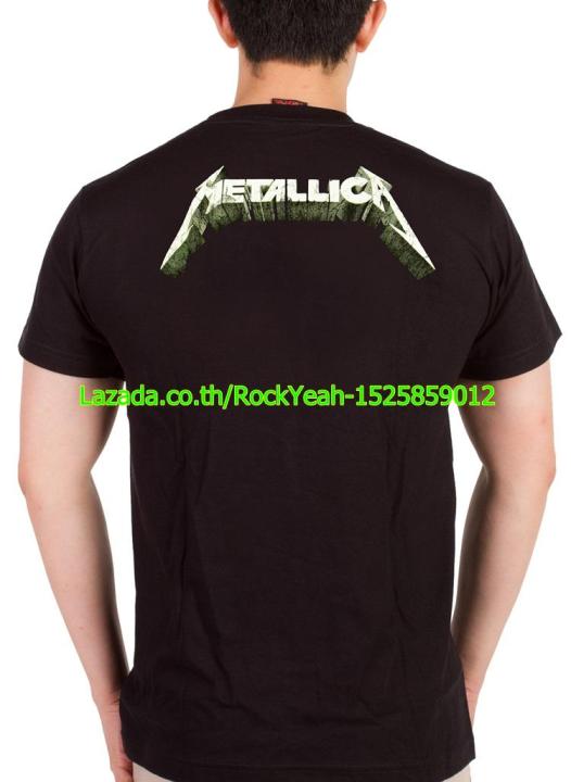 เสื้อวง-metallica-เสื้อผ้าแฟชั่น-rock-เมทัลลิกา-ไซส์ยุโรป-rcm957