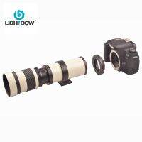 Lightdow ขาว420-800มม. F/8.3-16เลนส์ซูมซุปเปอร์เลนส์กล้องโทรศัพท์ใช้งานได้กับกล้องโอลิมปัส SLR Canon Nikon Sony Pentax Fuji