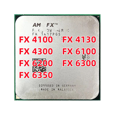 FX4100 FX4200 FX4130 FX4300 FX6100 FX6200 FX6300 AM3ซ็อกเก็ต FX6350 + เครื่องประมวลผลซีพียู Quad-Core
