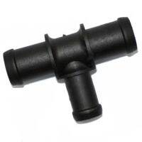 ஐ Car Black Auto 3 Way 3/4 quot;-5/8 quot;-3/4 quot; Tee Heater Water Hose Fitting Connector Kit New