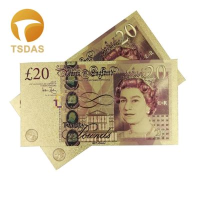 ธนบัตร24K ธนบัตรฟอยล์สีทองอังกฤษสีชุบทองธนบัตรสีทอง5ปอนด์ธนบัตรในสหราชอาณาจักรสำหรับเก็บของขวัญทางธุรกิจ10ชิ้น/ล็อต