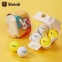 South Korea Volvik Golf VIMATSOFT ของขวัญอีสเตอร์กล่องสีด้าน4สีกอล์ฟสองชั้นลูกบอลนำเข้าของแท้ใหม่