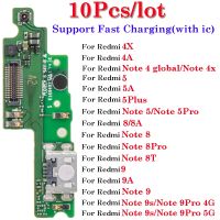 10ชิ้น/ล็อตเชื่อมต่อสายแพเครื่องชาร์จ USB สายเคเบิลยืดหยุ่นกับชาร์จเร็วสำหรับ Redmi Note 4A 4X 5 5A 5บวก8 9 9A 9S Pro