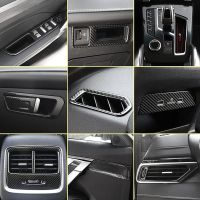 For Geely Azkarra Boyue Pro 2021 2022 2023 Interior Trim Auto Car Accessories Center Cover Sticker Frame ABS Carbon Fiber Decor