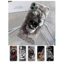 T-107 Lion Tiger โปร่งใส อ่อนนุ่ม ซิลิโคน TPU เคสโทรศัพท์ หรับ Samsung M02S F02S A02S A12 A02 M02 A51 A72 A21S Ultra A42 10 A52S A32 A52 A22 A11 A01 Note 20 A71 Plus Lite