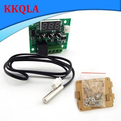 QKKQLA Shop W1209 -50-100C DC 12V digital temperature controllear thermostat temperature control thermostat switch plate W1209 case