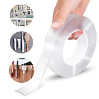 ▫◇♕ 1M/2M/3M/5M Transparent Double-Sided Adhesive Nano Strong sticky Tape Removable Washable Nano Tape cinta two sided tape