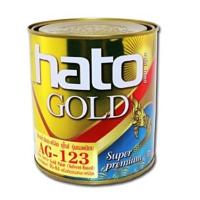 HATO สีทองยุโรป สีทองน้ำมันอะครีลิค AG-123 ขนาด 1/4 แกลลอน (0.946ลิตร)