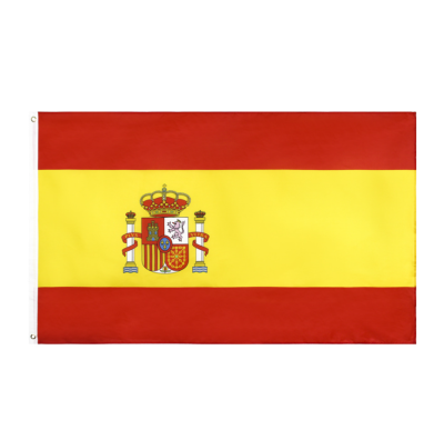 ธงชาติ ธงตกแต่ง ธงสเปน สเปน Spain España เอสปัญญา ขนาด 150x90cm ส่งสินค้าทุกวัน ธงมองเห็นได้ทั้งสองด้าน Kingdom of Spain