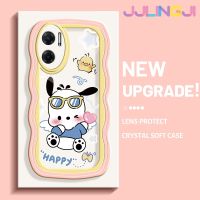 Jlingji เคสสำหรับ Xiaomi MI Xiaomi MI Redmi 10 5G Note 11E 5G Redmi 11 Prime เคสน่ารักลาย Pochacco น่ารักแบบ Colour ชายแดนแบบนิ่มเคสโทรศัพท์โปร่งใส TPU ปลอกซิลิโคนรวมทุกอย่างฝาครอบป้องกันหัวกล้อง